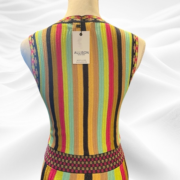 Allison New York Striped Sleeveless Knit Maxi NWT - Medium‎ - Picture 4 of 9